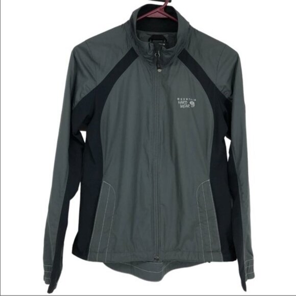 Mountain Hardwear Grey Light Windbreaker Outer Shell Nylon Zipup Jacket size  S - Picture 15 of 15